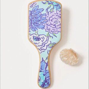 NWT Lilly Pulitzer Hair Brush + Shell Clip Multi Let It Gogh